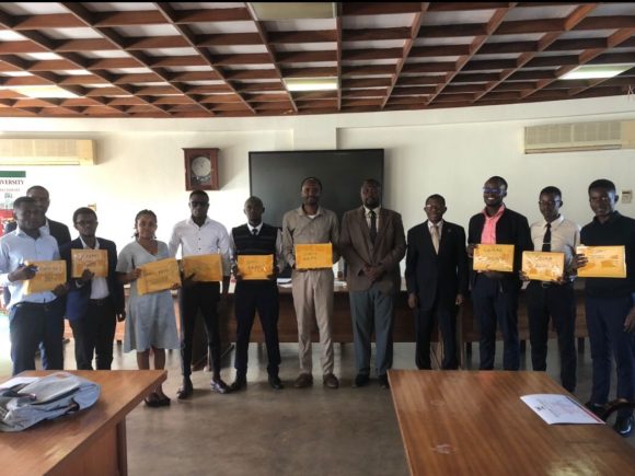 QAD Awards Certificates to 2024 Makerere University Class Representatives